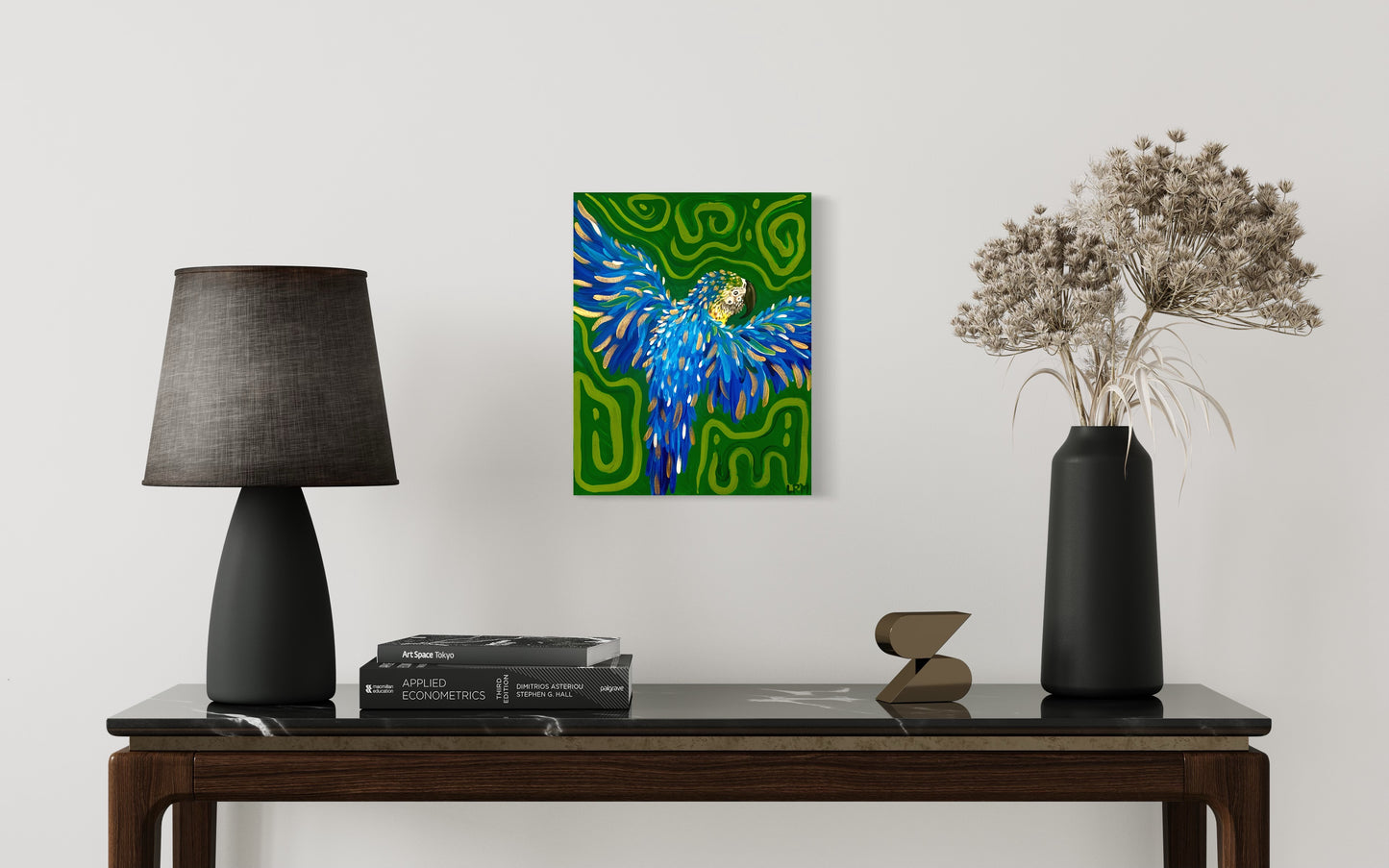 Golden BlueCaw - Print